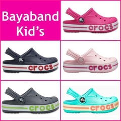 Dép cá sấu Crocs trẻ em Baya màu Xanh Đen