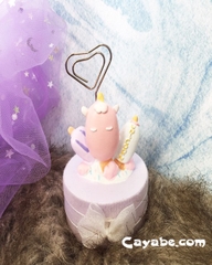 KẸP ẢNH TRANG TRÍ UNICORN ĐẾ BÁNH KEM