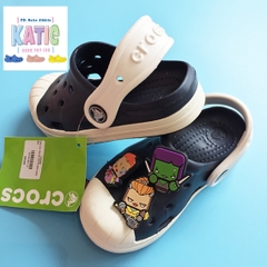 Dép cá sấu Crocs cho bé MCM màu xanh đen