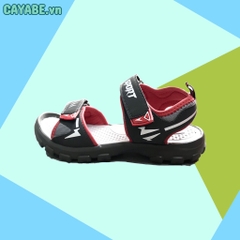 Giày sandal trẻ em màu xám phối đỏ phong cách thể thao
