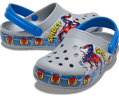 Dép cá sấu Crocs Band trẻ em người nhện Spiderman (tặng 10 nút sticker gắn dép)