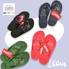 Dép Lào Feetlove 3 cm đỏ hình con thỏ