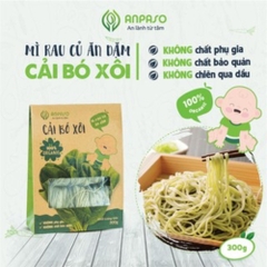 Mì ăn dặm hữu cơ cho bé cải bó xôi Organic Anpaso 300gr/120gr