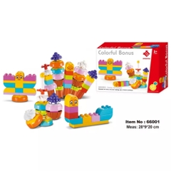 Đồ chơi xếp hình Lego Smoneo Duplo những ly kem nhiều màu 30 chi tiết Toyshouse 66001