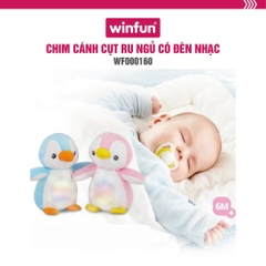 Thú bông chim cánh cụt ru bé ngủ có đèn nhạc  Winfun WF000160