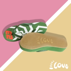 Dép Lào Feetlove 3 cm xanh lá hình con kiến