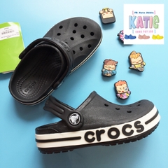 Dép cá sấu Crocs trẻ em Baya màu Đen