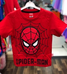 Áo thun bé trai người nhện Spiderman màu đỏ