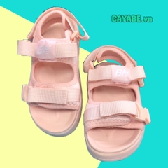 Sandal bé gái màu hồng nhạt thể thao quai dán BN