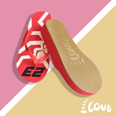 Dép Lào Feetlove 3 cm đỏ hình con kiến