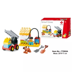 Bộ xếp hình Lego Smoneo chú lính cứu hỏa (20 mảnh ghép) - 77002A