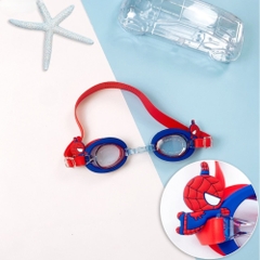 Kính bơi trẻ em chống tia UV hoạt hình 3D người nhện Spiderman cute màu xanh M023