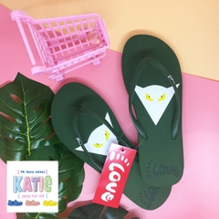 Dép Lào Feetlove 1 cm xanh lá hình con dơi