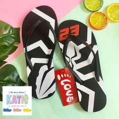 Dép Lào Feetlove 1 cm đen hình con kiến