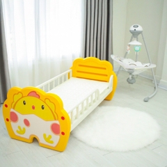 Giường ngủ nhựa trẻ em CAYABE Holla hoạt hình gà con đáng yêu 0907YEL