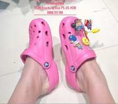 Dép cá sấu Crocs Baya CLASSIC màu hồng đậm