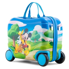 Va li trẻ em có bánh xe và tay quai xách đi du lịch thương hiệu Bouncie 16 inch chuột Mickey