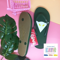 Dép Lào Feetlove 1 cm xanh lá hình con dơi