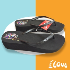 Dép Lào Feetlove 3 cm đen hình con sư tử