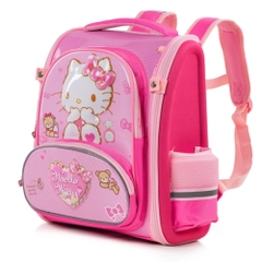 Ba lô chống gù cho bé hình Hello Kitty hồng mã 852