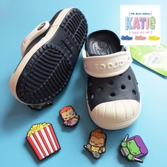 Dép cá sấu Crocs cho bé MCM màu xanh đen