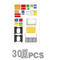 Đồ chơi BOWA 8406 - Bàn xếp hình 300 chi tiết, Không dùng pin mã 8406