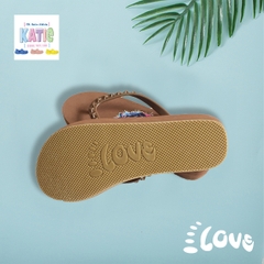 Dép Lào Feetlove 3 cm nâu hình con sói