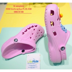 Dép cá sấu Crocs Baya CLASSIC màu hồng nhạt