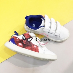 Giày thể thao Spiderman cho bé màu trắng lót xanh
