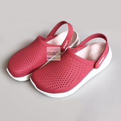 Giày Crocs LiteRide màu hồng đậm đế trắng
