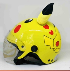 Mũ nón bảo hiểm trẻ em đi xe máy sừng Pikachu MT103KS - Asia Helmets