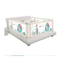 Thanh chặn giường giữ an toàn cho bé CAYABE Sasa voi con dễ thương - size 1m6/ 1m8/ 2m/ 2m2