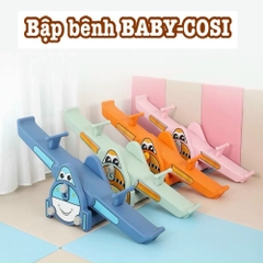 Đồ chơi vận động bập bênh CAYABE Baby-Cosi hình máy bay cho bé MÀU XANH