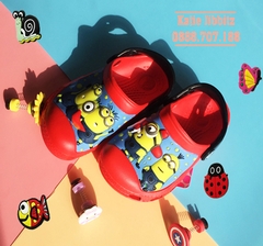 Dép sục cá sấu Crocs cho bé Minion Đỏ