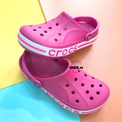 Dép cá sấu Crocs Baya màu Hồng đậm