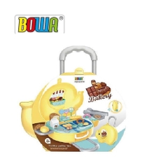 Bộ đồ chơi nhập vai BOWA - Vali bánh kẹo hình con voi 32 món mã 8769