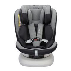 Ghế ô tô trẻ em Zaracos Cusco 6406 Isofix xoay 360 màu xám