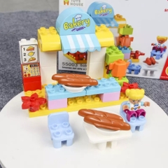 Đồ chơi xếp hình Lego Smoneo cửa hàng bánh ngọt 33 chi tiết Toyshouse 55003