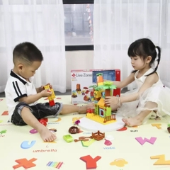 Đồ chơi xếp hình Lego Smoneo Duplo Nông trại hạnh phúc 48 chi tiết 0620-TH48-55006