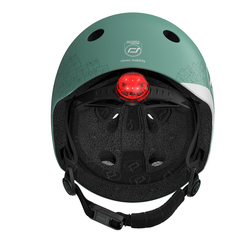 Mũ nón bảo hộ PHẢN QUANG cho bé xe đạp, xe scooter Scoot and Ride khi chơi thể thao - size XXS (màu xanh FOREST)