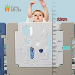 Quây bóng cho bé hình ốc sên Size L (10+2) màu xanh, trắng Toys House WM19005-LB