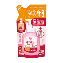 Sữa tắm dưỡng ẩm Nhật Bản Arau Baby cho bé túi 400ml
