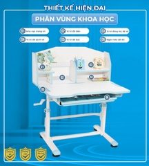 BỘ BÀN GHẾ THÔNG MINH CHỐNG GÙ, CHỐNG CẬN CAYABE CB-004 CHO BÉ DÀI 80 CM MÀU HỒNG