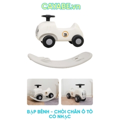 BẬP BÊNH - CHÒI CHÂN Ô TÔ CÓ NHẠC CAYABE MÀU TRẮNG