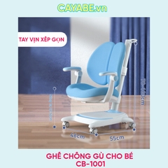 Ghế ngồi học chống gù, chống cận CAYABE CB-1001 dành cho bé màu xanh