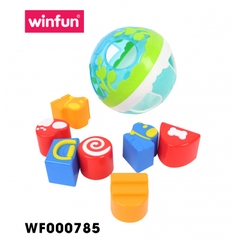 Đồ chơi thông minh bóng thả hình khối kết hợp bóng tập bò Winfun WF000785