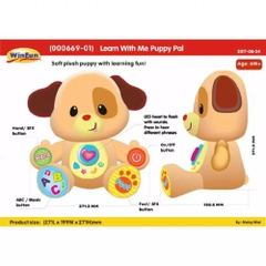 Thú bông chó con Puppy biết hát, biết nói có đèn Winfun 000669