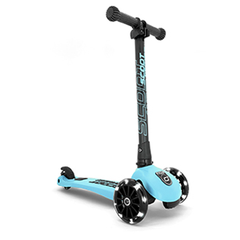 Xe scooter trẻ em Scoot and Ride Highwaykick 3 bánh xe có đèn LED cho bé (màu xanh dương - Blueberry)