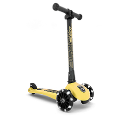 Xe scooter trẻ em Scoot and Ride Highwaykick 3 bánh xe có đèn LED cho bé (màu vàng - Lemon)