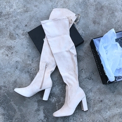 OVER KNEE BOOTS MŨI VUÔNG CAO GÓT PHONG CÁCH ÂU MỸ SEXY B2.OVK